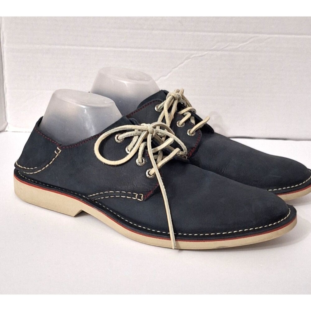Sperry Top Sider Blue Nubuck Leather Oxfords Men's Size 11M Preppy Nautical